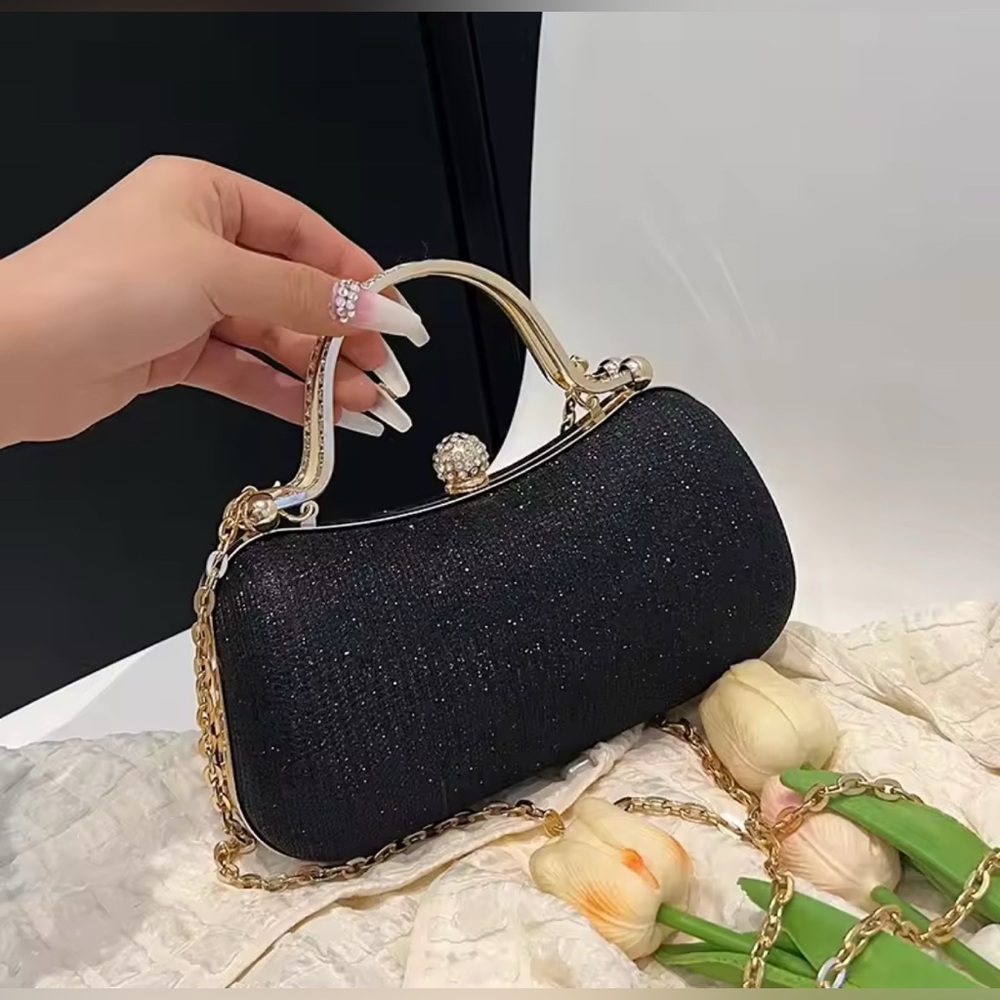 NEW Elegant Black Evening Clutch